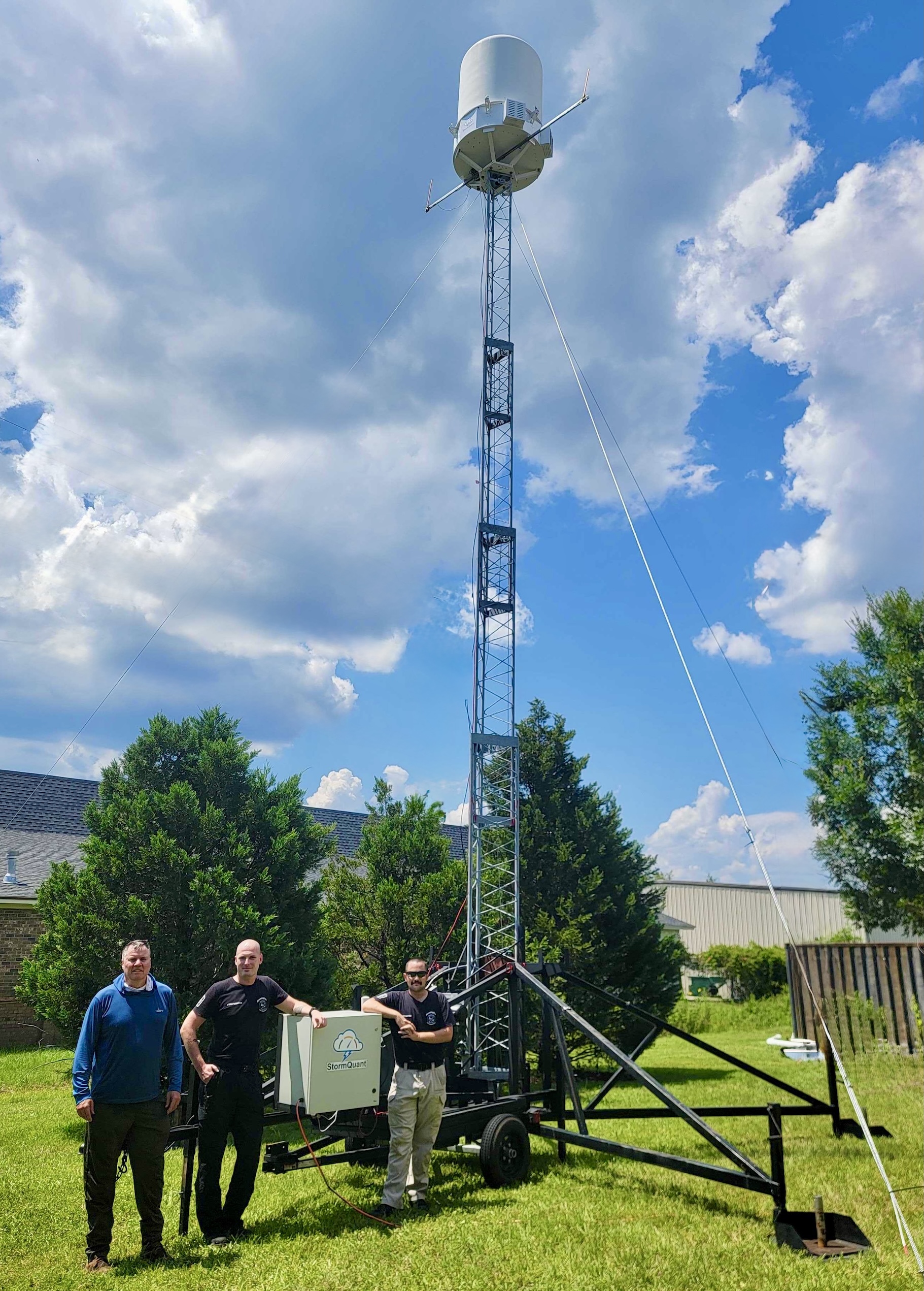 StormQuant mobile radar tower Savannah airport